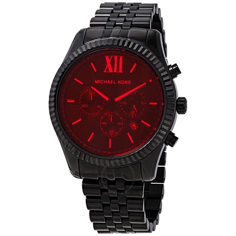 red michael kors watch men's.